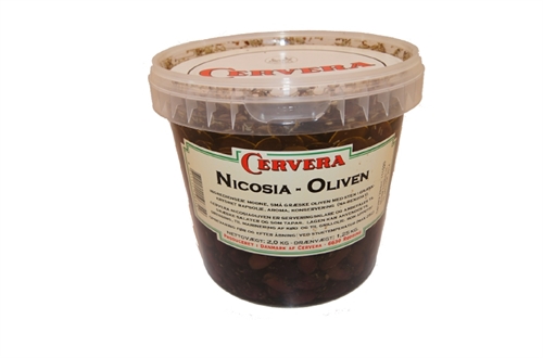 Oliven, Nicosia 2,0/1,25kg sorte m sten